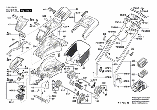 BOSCH Verbindungskabel | Ersatzteile für Rotak 36-37 LI R | F016104165