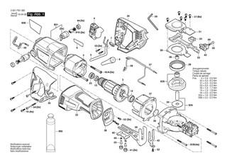 BOSCH Sechskantsteckschlssel | Ersatzteile fr GSA 120 | 1619P11420