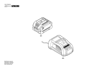 BOSCH Akku-Paket | Ersatzteile f�r GKS 18V-70 L | 1607A350AR