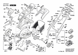 BOSCH Druckknopf | Ersatzteile für Rotak 37 LI S | F016L67150