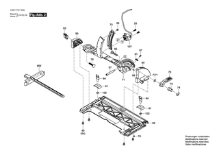 BOSCH Anzeigeger�t | Ersatzteile f�r GKS 18V-57-2 GX | 1619PS0641