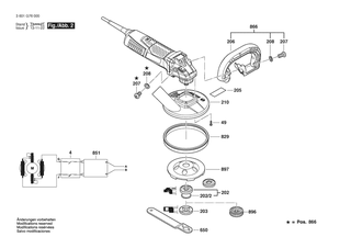 BOSCH Polschuh | Ersatzteile f�r GBR 15 CA | 1607000F0B