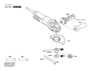 BOSCH Gewindefurchschraube M4X16-ST W/ PRECOTE 85-3 | Ersatzteile fr GWS 9-125 | 160343508X