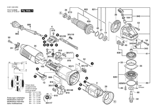 BOSCH Getriebeeinheit | Ersatzteile fr GWS 9-125 | 1607000D4Y