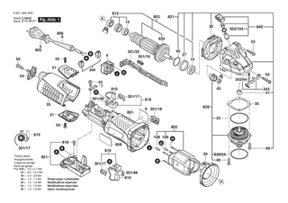 BOSCH Zusatzhandgriff | Ersatzteile fr GWS 12-125 CIE | 1619P16111