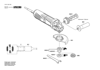 BOSCH Motorgeh�use | Ersatzteile f�r GWS 15-125CIP | 1607000D99