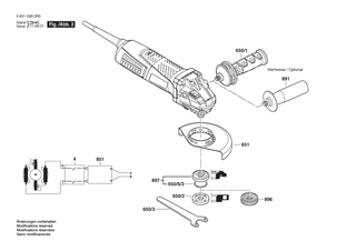 BOSCH Motorgehuse | Ersatzteile fr GWS 15-125 CIE | 1607000CY2