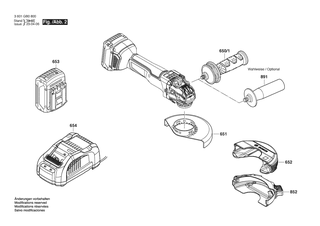 BOSCH Zusatzhandgriff | Ersatzteile fr GWX 18V-10 PSC | 160202509T