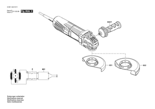 BOSCH Teilesatz | Ersatzteile f�r GWX 13-60PD | 1607000D5Z