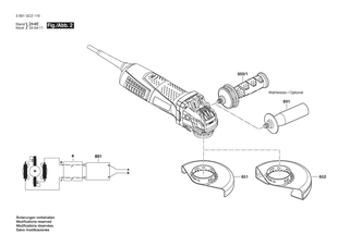 BOSCH Teilesatz | Ersatzteile f�r GWX 13-60 | 1607000D5Z