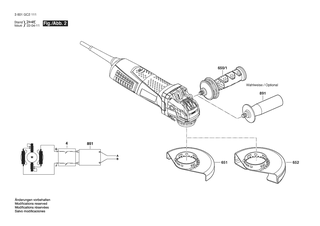 BOSCH Motorgeh�use | Ersatzteile f�r GWX 13-60 | 1607000CY2