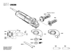 BOSCH Ausgleichscheibe 0,1 MM DICK | Ersatzteile f�r GWS14-50PBD | 1600136013