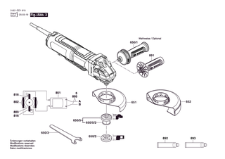 BOSCH Deckel | Ersatzteile f�r GWS14-50P | 16055002M9
