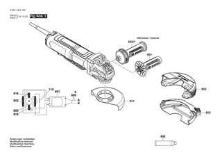 BOSCH Firmenschild | Ersatzteile f�r GWX 17-125 PSB | 160111C46E