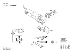 BOSCH Abdeckscheibe | Ersatzteile f�r GWS 1200 C | 1619P09390