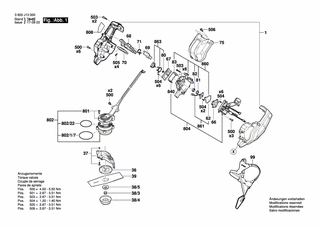 BOSCH Brustgeschirr | Ersatzteile für GFR 25 | F016L76436