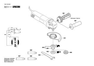 BOSCH Druckknopf | Ersatzteile f�r GWS 1400 | 1607000A71