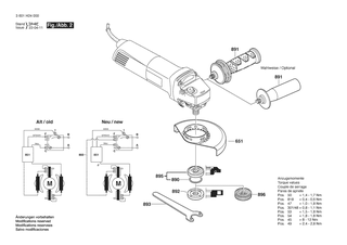 BOSCH Zusatzhandgriff | Ersatzteile f�r GWS 14-125 CIE | 1619P16111