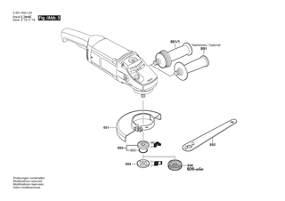 BOSCH Zusatzhandgriff | Ersatzteile f�r GWS 20-230 H | 16020250A1