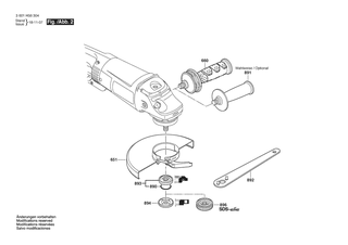 BOSCH Luftleitring | Ersatzteile f�r GWS 26-230 B | 1600591075