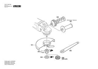 BOSCH Zusatzhandgriff | Ersatzteile f�r GWS 26-230 JBV | 16020250A1