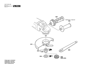 BOSCH Zusatzhandgriff | Ersatzteile f�r GWS 26-230 JBV | 16020250A1