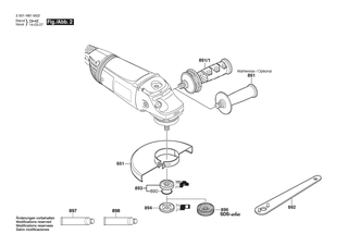 BOSCH Lagerflansch | Ersatzteile fr GWS 22-230 JH | 1607000D58