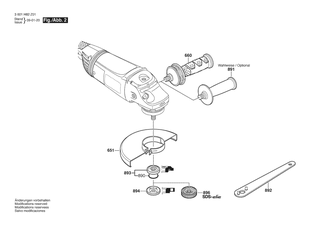 BOSCH Luftleitring | Ersatzteile f�r GWS 22-230 JH | 1600591075