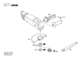 BOSCH Zusatzhandgriff | Ersatzteile fr GWS 24-23 JH | 16020250A1