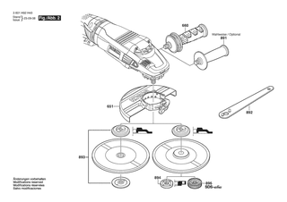 BOSCH Ausgleichscheibe 0,3 MM DICK | Ersatzteile f�r GWS 24-230 LVI | 1600190021