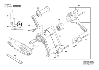 BOSCH Zusatzhandgriff | Ersatzteile f�r GRB 14 CE | 16020250A1