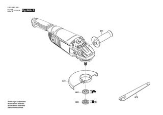 BOSCH Haltering | Ersatzteile f�r GWS 2000 J | 1600290019