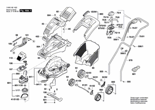 BOSCH Spanngriff | Ersatzteile für ROTAK 34 | F016L66136
