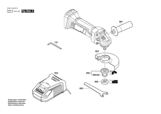 BOSCH Schalterknopf | Ersatzteile f�r GWS18-50V-LI | 1619P02812