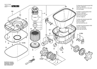 BOSCH Schlauch staubsaugen | Ersatzteile fr GAS12-25 | 1619PB3826
