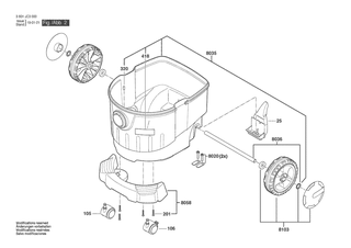 BOSCH Adapter | Ersatzteile fr GAS 35 L SFC+ | 1600A030KS