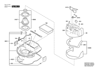 BOSCH Feder | Ersatzteile fr GAS 55 M AFC | 2609200483