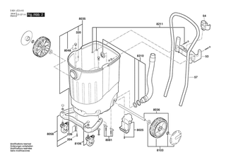 BOSCH Schraube | Ersatzteile f�r VAC090S | 16034300AN