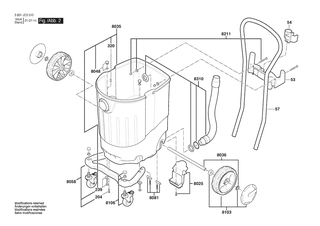 BOSCH Adapter | Ersatzteile f�r VAC140AH | 1600A030KS