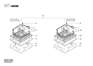 BOSCH Schwingplatte | Ersatzteile f�r GSS 18V-10 | 1600A029FP