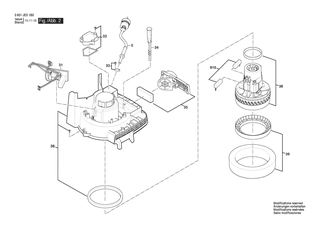 BOSCH Schaltersatz | Ersatzteile f�r GAS 10 PS | 1600A01ZM8