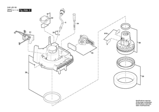 BOSCH Schaltersatz | Ersatzteile f�r GAS 10 PS | 1600A01ZM8