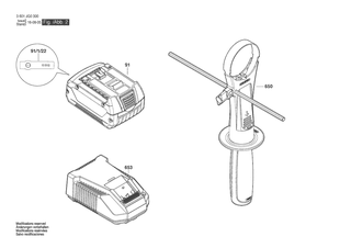 BOSCH Zusatzhandgriff | Ersatzteile f�r GSB 18V-110 C | 160202507X