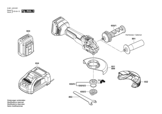 BOSCH Drehzahlregler | Ersatzteile f�r GWS 18V-10 SC | 16072335LX
