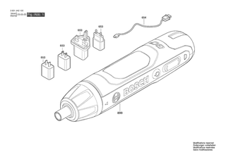 BOSCH Ladegert ARGENTINIEN 3,6V | Ersatzteile fr Bosch GO | 1600A013A0