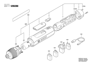 BOSCH Akku-Schrauber | Ersatzteile fr Bosch GO | 1607000EV4
