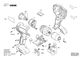 BOSCH Umschalteinheit | Ersatzteile fr GSR 18V-50 | 2609199812