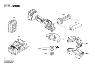 BOSCH Schnell-Lader | Ersatzteile f�r GWS 18V-15 SC | 1600A01US1