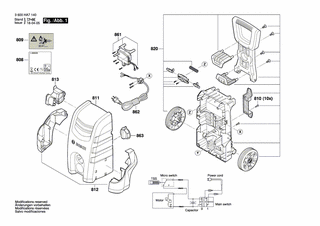 BOSCH Frontverkleidung | Ersatzteile für AQT 35-12 | F016F04449