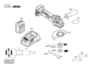 BOSCH Stator | Ersatzteile f�r GWS 18V-7 | 1600A01A6N